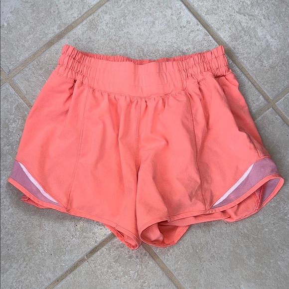 lululemon athletica Pants - Lulu Lemon Hotty Hot shorts 4 inch Raspberry Cream size 4